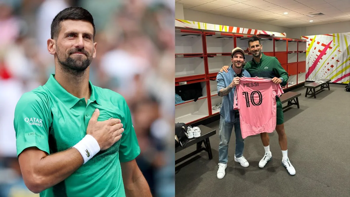 Novak Djokovic se qualifie pour la finale de Miami Open, échange des maillots avec Lionel Messi après un affrontement en demi-finale