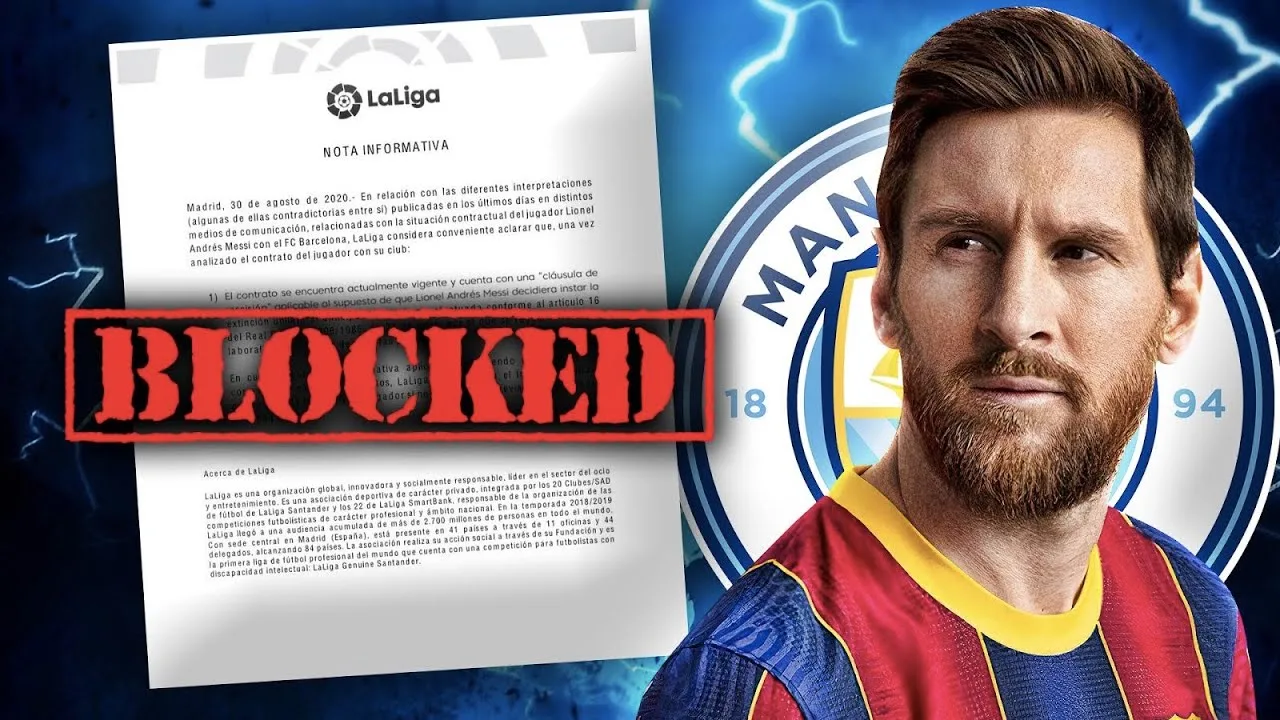 La Liga To BLOCK Lionel Messi's £700M Transfer to Man