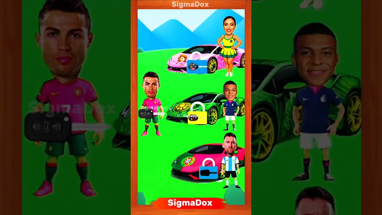 À qui est cette voiture? 🚗 Ronaldo vs Messi vs Georgina vs Mbappe # Ronaldo # Messi # Georgina # MBAPpé # Whosear