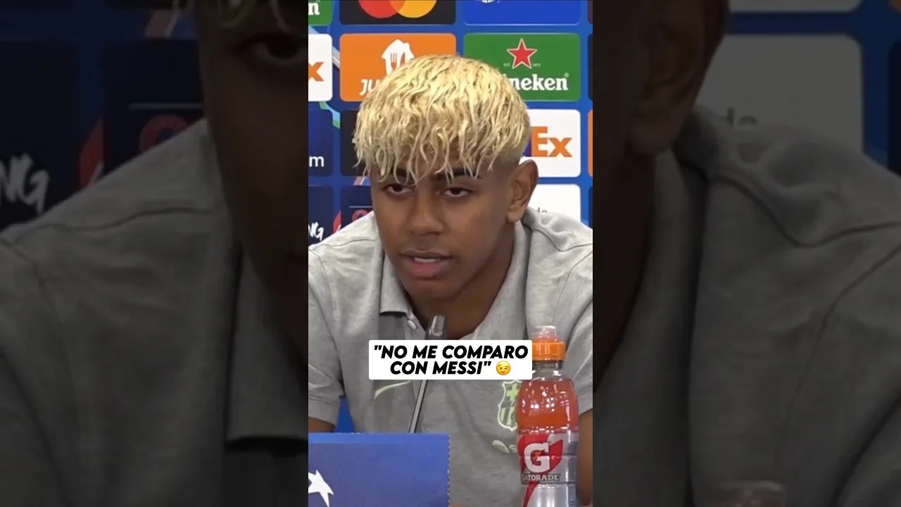 No los compares, DISFRÚTALOS. 😍 Lamine Yamal dejó claro que no compara con Lionel Messi. 😉