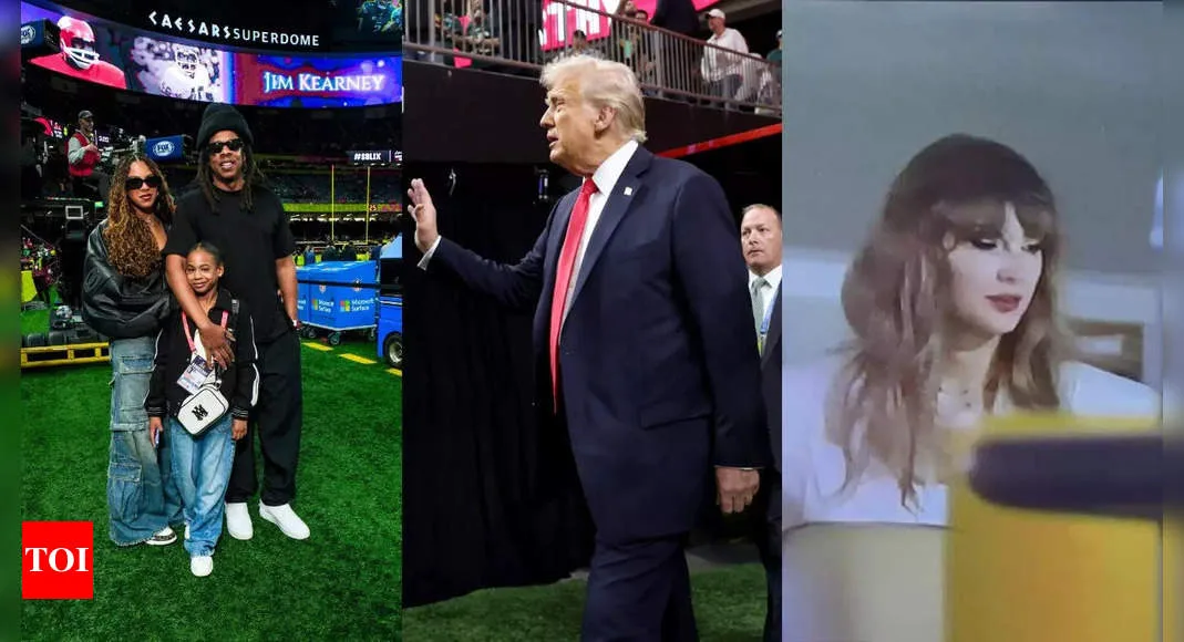 NFL Super Bowl 2025: Taylor Swift, Donald Trump, Beyonce, Lionel Messi et plus de célébrités brillent dans le stade | NFL News